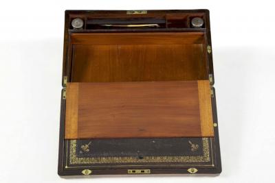 A Rare Regency Rosewood Writing Slope England c 1815