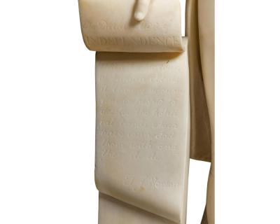 A Rare and Important American Marble Sculpture of Thomas Jefferson Circa 1870