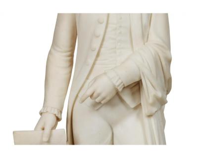 A Rare and Important American Marble Sculpture of Thomas Jefferson Circa 1870