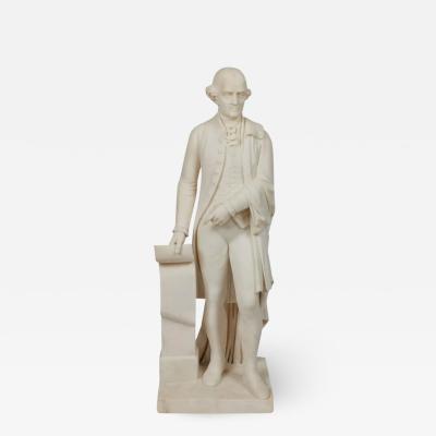 A Rare and Important American Marble Sculpture of Thomas Jefferson Circa 1870