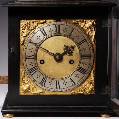 A Rare and Important Charles II 17th Century Table Clock by Henry Jones
