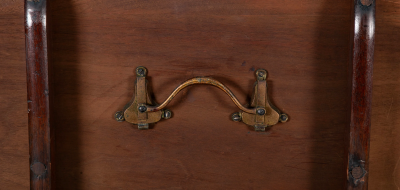 A Regency Mahogany Satinwood Banded Tilt Top Center Table