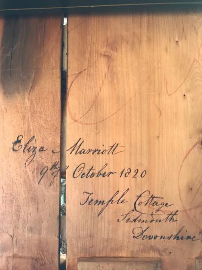 A Regency Penwork Casket Decorated With Depictions Of Seashells