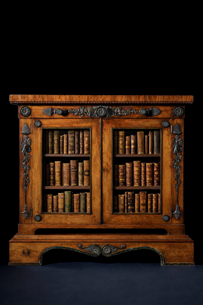 A Regency Period Bronze Mounted Mahogany Side Cabinet