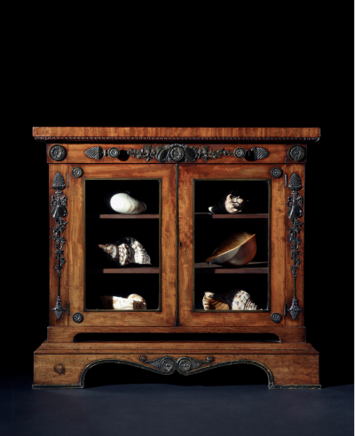 A Regency Period Bronze Mounted Mahogany Side Cabinet