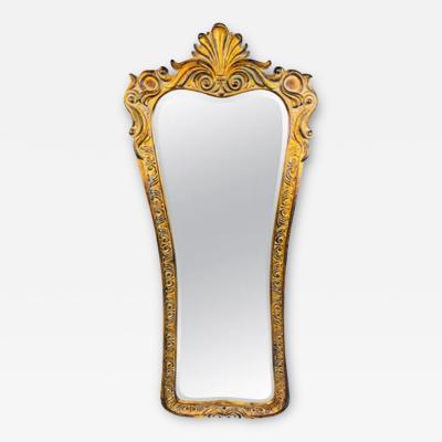 A Regency Style Gilded Tall Wall or Dressing Mirror