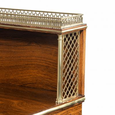 A Regency brass inlaid rosewood secretaire 1810