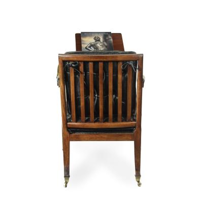 A Regency mahogany library reading chair