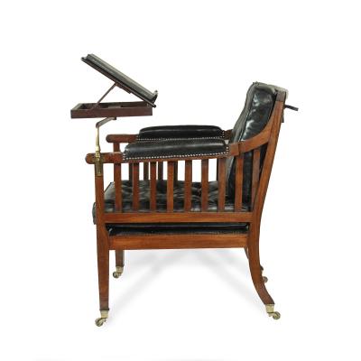 A Regency mahogany library reading chair