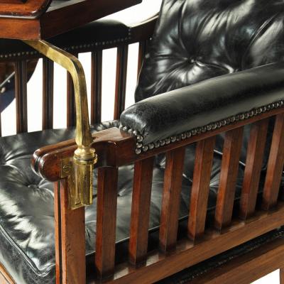 A Regency mahogany library reading chair