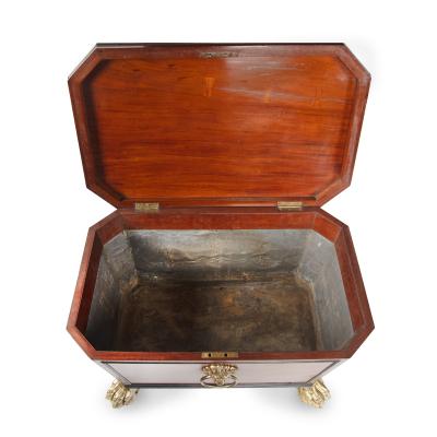 A Regency mahogany wine cooler