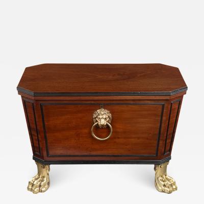 A Regency mahogany wine cooler