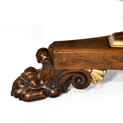 A Regency rosewood five foot tilt top centre table