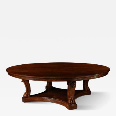 A Restoration Mahogany Table De Milieu First Quarter 19th C