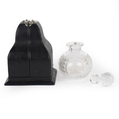 A Royal Commemorative Cut Crystal Glass 1887 Golden Jubilee Scent Bottle