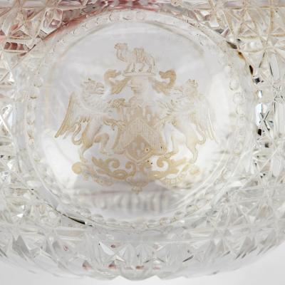 A Royal Commemorative Cut Crystal Glass 1887 Golden Jubilee Scent Bottle