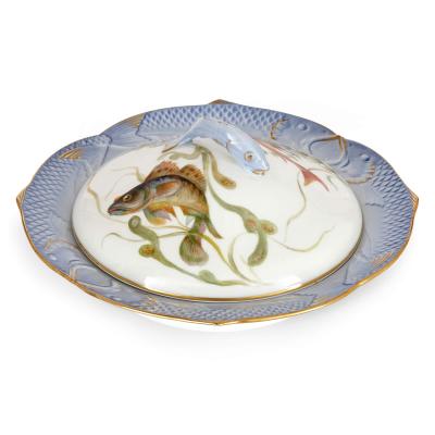 A Royal Copenhagen Ichthyological porcelain part dinner fish service