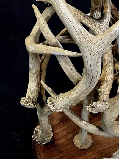 A Rustic Antler Form Table Lamp