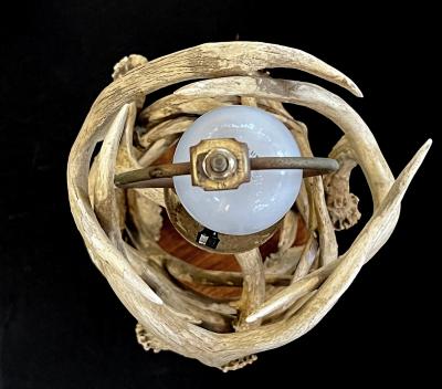 A Rustic Antler Form Table Lamp