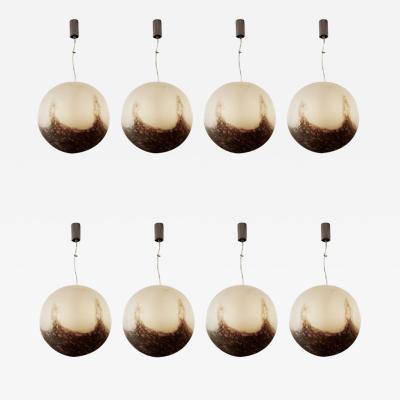 A SET OF 8 LA MURRINA BARBARICO SUSPENDING LIGHTS