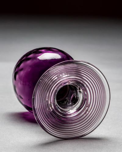 A SET OF EIGHT AMETHYST ROEMERS