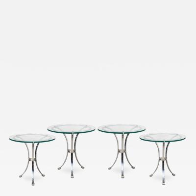 A SET OF FOUR BAR TABLES FROM THE WALDORF HOTEL NEW YORK c 1940