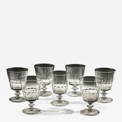 A SET OF SEVEN BUCKET BOWL GOBLETS