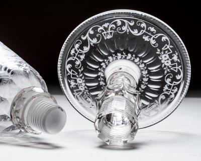 A SILESIAN ENGRAVED SCREW TOP GOBLET COVER OF MARIA THERESA OF BOHEMIA