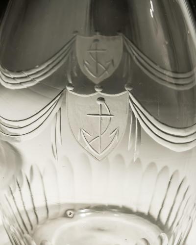 A SUITE OF GEORGE III CUT GLASS OF NAUTICAL INTREST