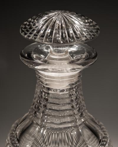 A SUITE OF IRISH REGENCY DECANTERS AND GOBLETS