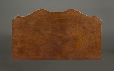 A SUPERB QUALITY FIDDLEBACK AND FLAME MAHOGANY TWO DOOR COMMODE