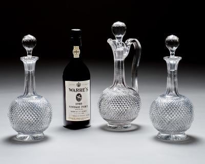 A SUPERB SUITE OF VICTORIAN WINE VESSELS