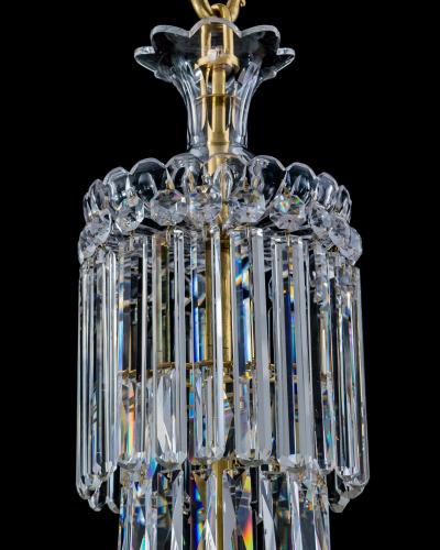A SUPERB WILLIAM IV TENT WATERFALL CHANDELIER