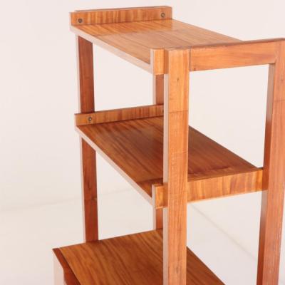 A Sapele Wood Fall Front Desk and Bookshelf C 1950 