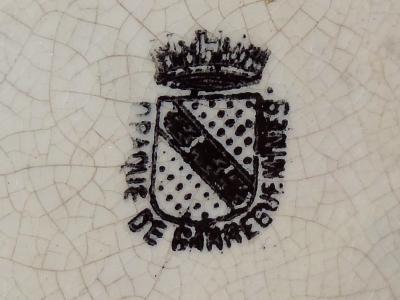 A Sarreguemines Tea Pot