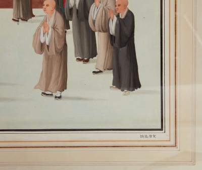 A Set of 3 Large Chinese Court Scenes