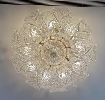 A Set of 4 Murano Graniglia Glass Flush Mounts