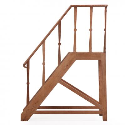 A Set of European Pine Library Steps C 1910 