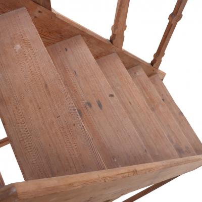 A Set of European Pine Library Steps C 1910 