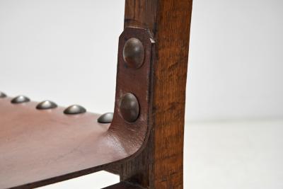 A Set of Five Brutalist Dining Chairs Europe Second half of the 20th century