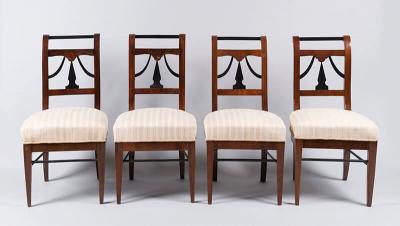A Set of Four Biedermeier Chairs