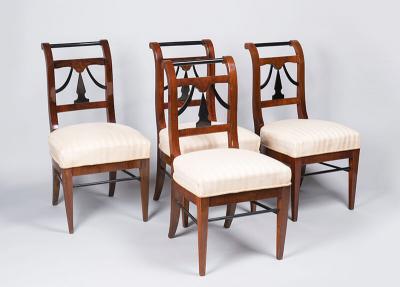 A Set of Four Biedermeier Chairs