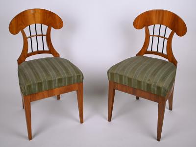 A Set of Four Biedermeier Side Chairs