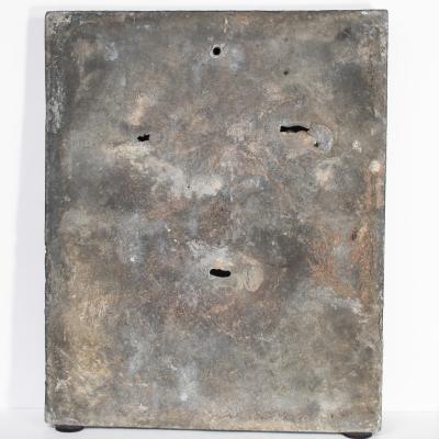 A Set of Four English Lead Parish Boundary Plaques Marked Dated