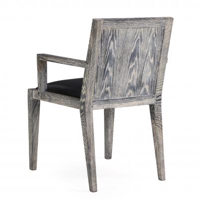 A Set of Four French Cerused Oak Armchairs C 1975 