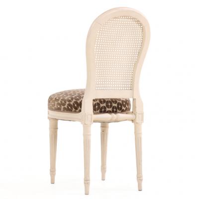 A Set of Four French Directoire Style Painted Side Chairs C 1945 