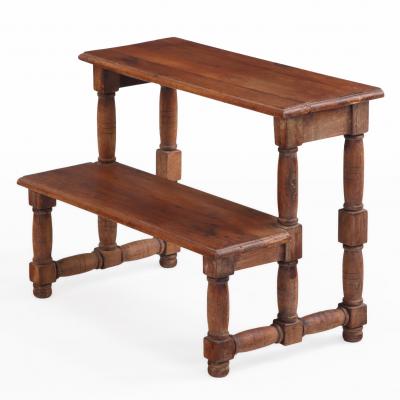 A Set of French Oak Library Steps C 1890 