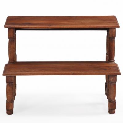 A Set of French Oak Library Steps C 1890 