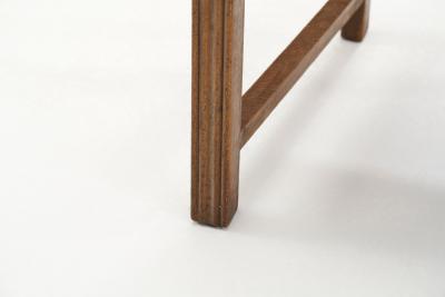A Set of Six Oak and Rush Dining Chairs France 1950s