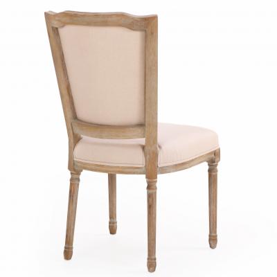 A Set of Ten Modern Louis XVI Style Cerused Wood Dining Chairs 
